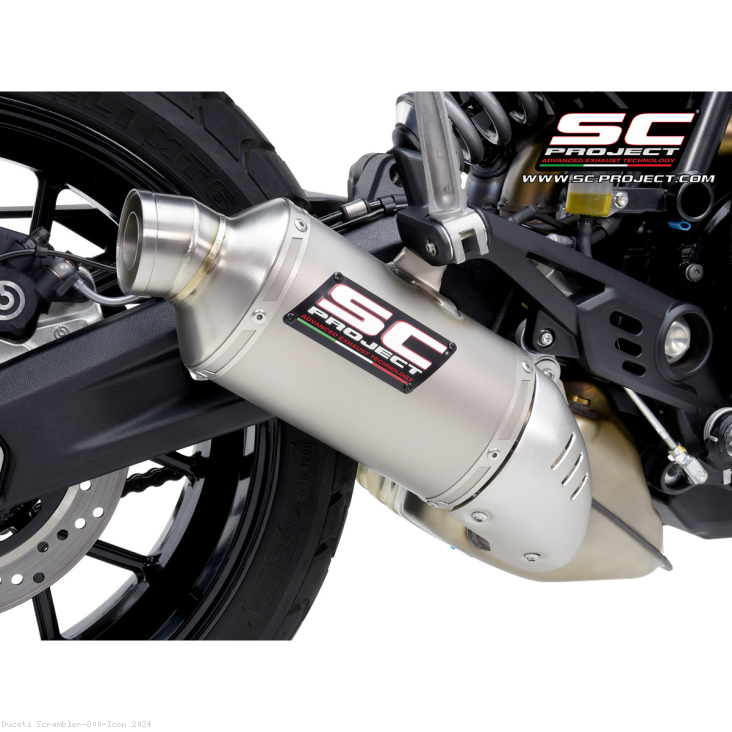 Rally-S Exhaust by SC-Project Ducati / Scrambler 800 Icon / 2024