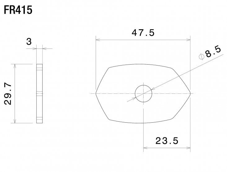 Rizoma Turn Signal Mounting Adapters FR415B