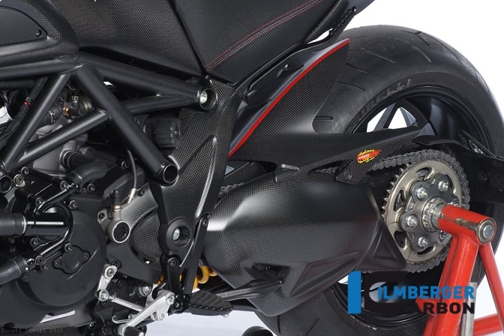 Carbon Fiber Rear Hugger by Ilmberger Carbon Ducati / Diavel / 2018