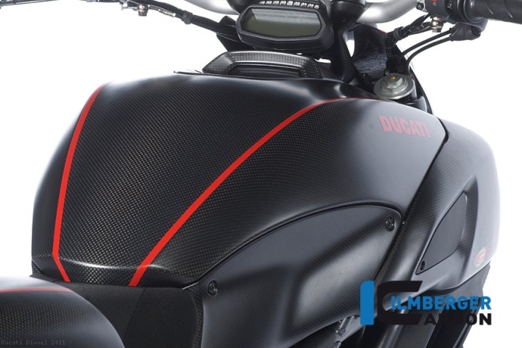 Carbon Fiber Tank Cover by Ilmberger Carbon Ducati / Diavel / 2011