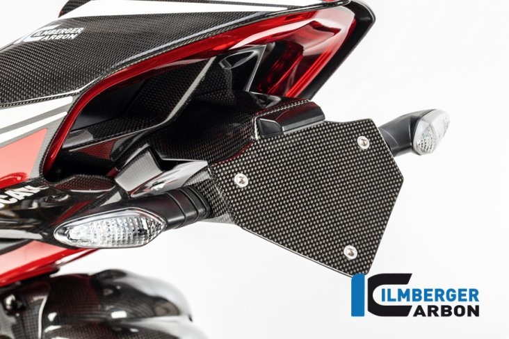 Carbon Fiber License Plate Holder by Ilmberger Carbon Ducati / Panigale V4 Speciale / 2019