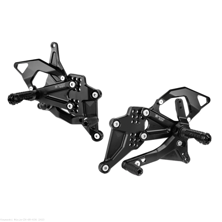 Adjustable Rearsets by Bonamici Kawasaki / Ninja ZX-6R 636 / 2023