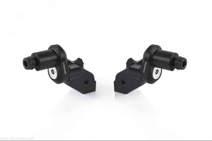 Eccentric Adjustable Footpeg Adapters by Rizoma Ducati / Diavel 1260 / 2021