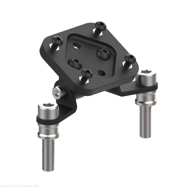 Garmin Compatible Handlebar Clamp Sat Nav Mount by Evotech Performance Triumph / Bonneville Bobber / 2022