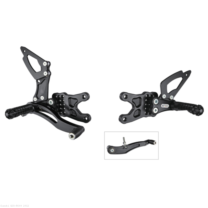 Adjustable Rearsets by Bonamici Suzuki / GSX-R600 / 2012