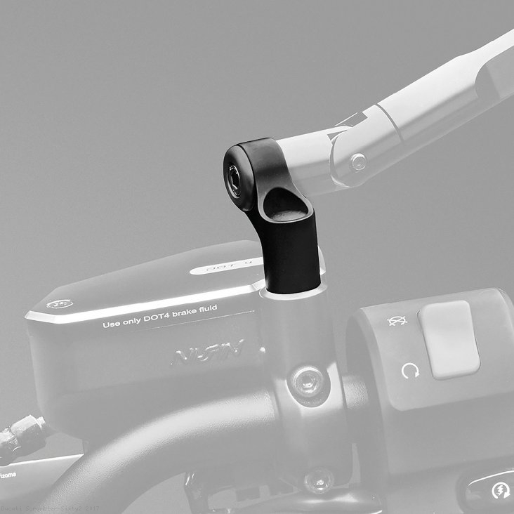 Rizoma Side Mount Style Mirror Adapter BS713B Ducati / Scrambler Sixty2 / 2017