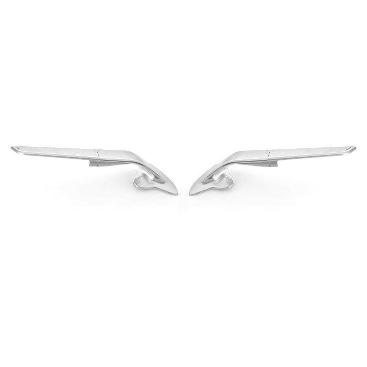 "STEALTH" Sport Mount Style Winglet Mirror Set by Rizoma