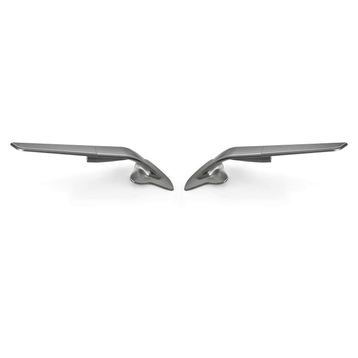 "STEALTH" Sport Mount Style Winglet Mirror Set by Rizoma