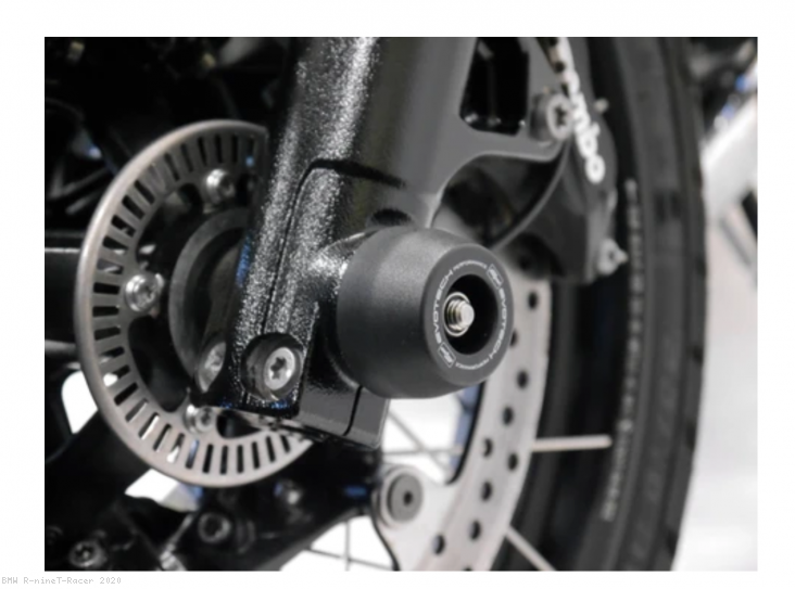 Front Fork Axle Sliders by Evotech Performance BMW / R nineT Racer / 2020