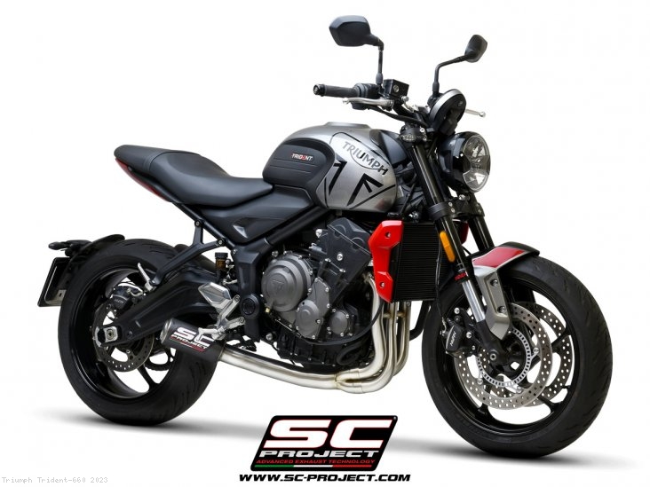 CR-T Exhaust by SC-Project Triumph / Trident 660 / 2023
