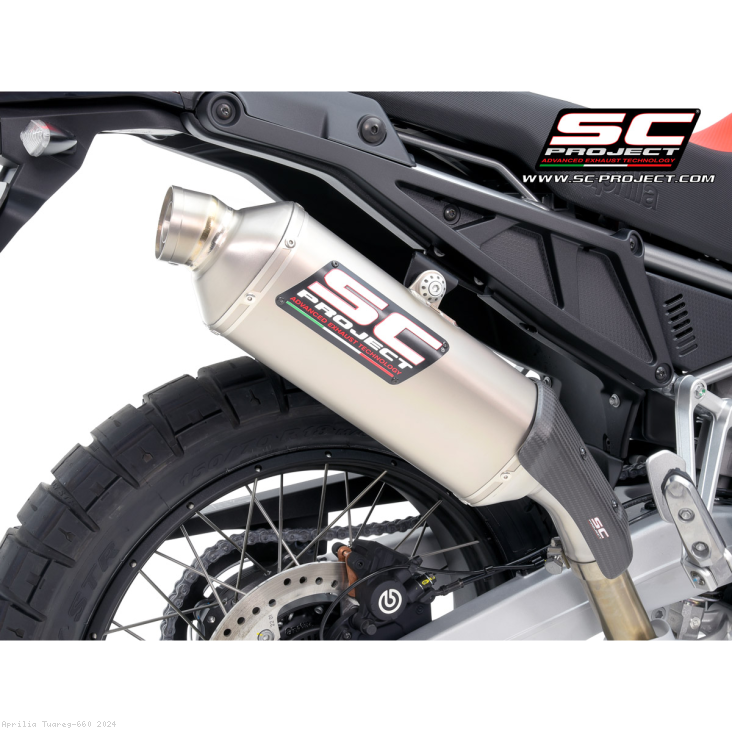 Rally Raid Exhaust by SC-Project Aprilia / Tuareg 660 / 2024