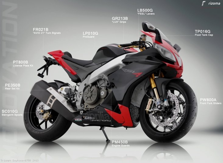 Rizoma Front Brake Fluid Tank Cover Triumph / Daytona 675R / 2013