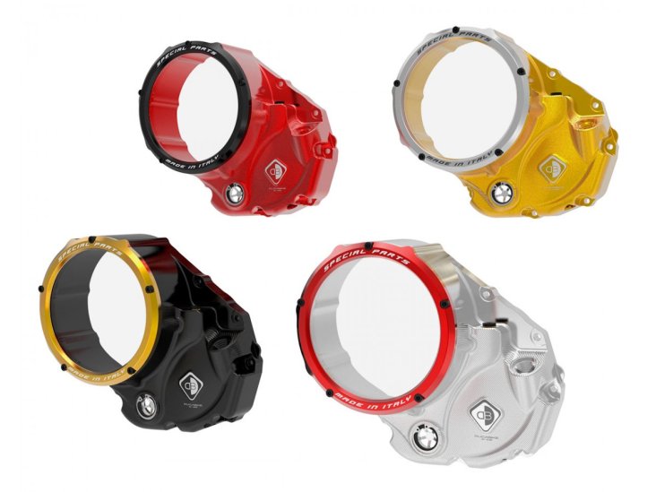 Clear Clutch Cover Oil Bath by Ducabike