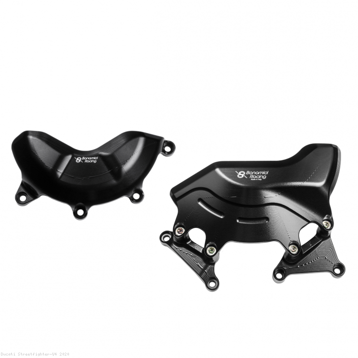 Billet Aluminum Engine Case Savers by Bonamici Ducati / Streetfighter V4 / 2020