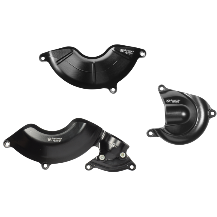 Billet Aluminum Engine Case Savers by Bonamici Aprilia / Tuono 660 Factory / 2024