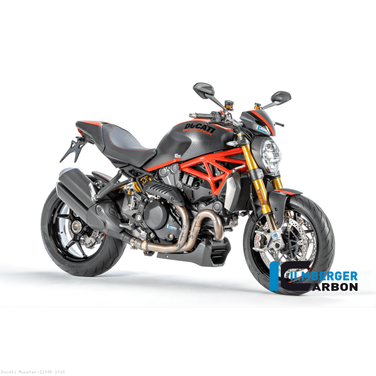 Ducati Monster 1200 821 Carbon Fiber Horizontal Belt Cover by Ilmberger Carbon Ducati / Monster 1200R / 2018