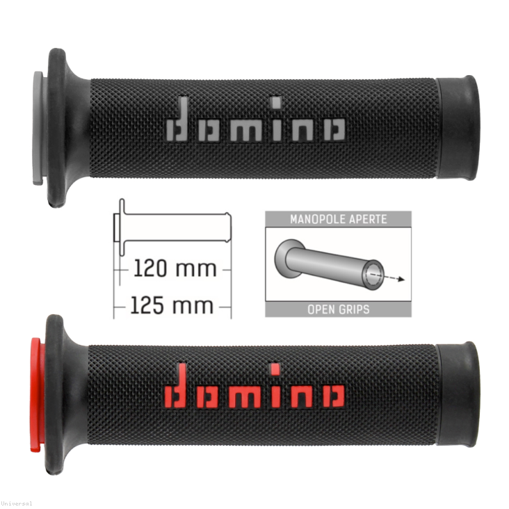 Domino MotoGP Rubber Sportbike Grips A01041C Universal Yamaha R1 R6 R7 R9 BMW Ducati Panigale V2 V4 Streetfighter Aprilia RSV4 Kawsaki ZX-10R ZX-6R Honda CBR1000RR Triumph Street Triple 765 CBR650R 636 MT-09 MT-07 Universal