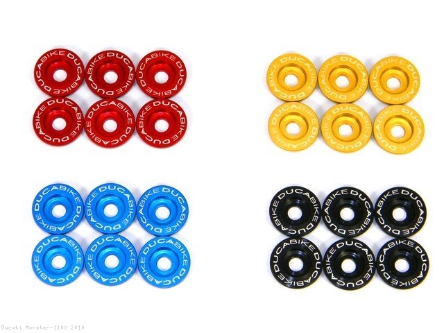 Dry Clutch Billet Aluminum Spring Caps by Ducabike Ducati / Monster 1100 / 2010