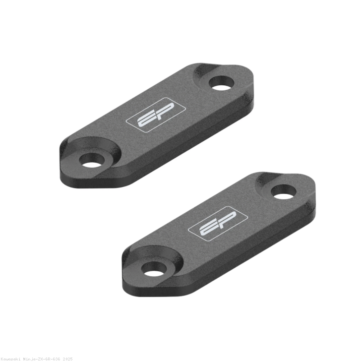 Mirror Block Off Plates by Evotech Performance Kawasaki / Ninja ZX-6R 636 / 2025