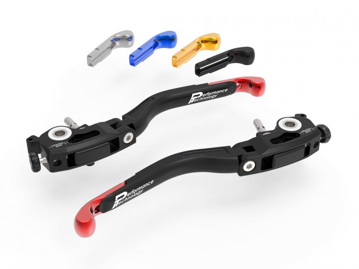 Adjustable Folding Brake and Clutch Lever Set by Ducabike