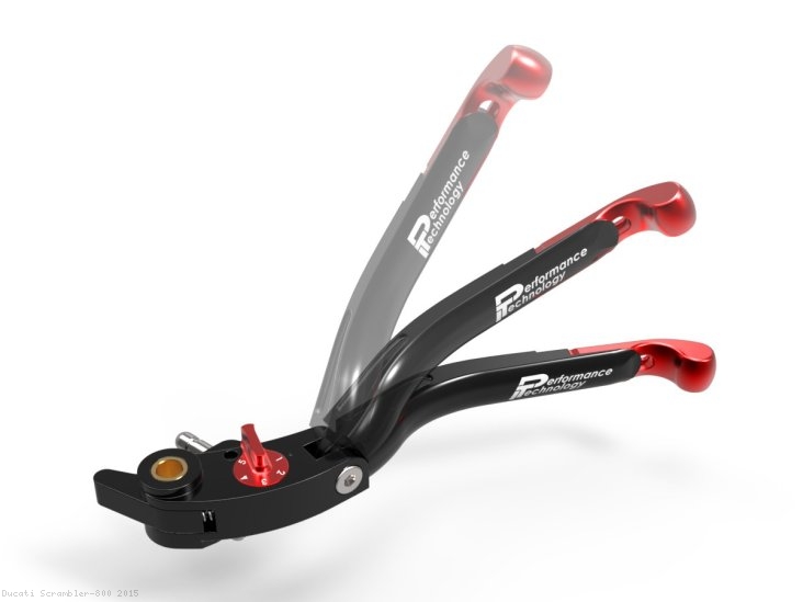 Adjustable Folding Brake and Clutch Lever Set by Performance Technology Ducati / Scrambler 800 / 2015