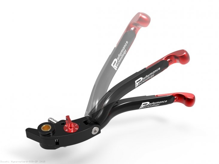 Adjustable Folding Brake and Clutch Lever Set by Performance Technology Ducati / Hypermotard 939 SP / 2018