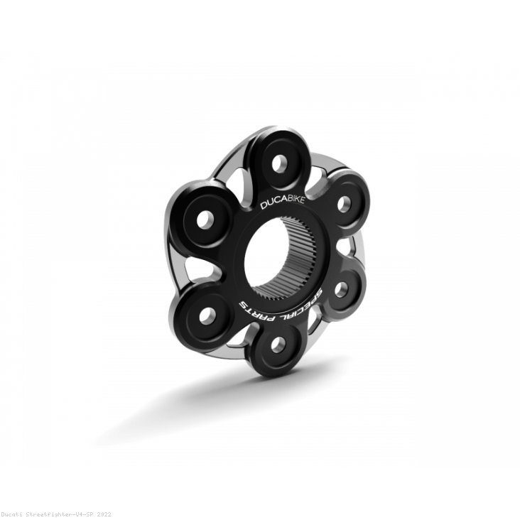 6 Hole Bi-color Rear Sprocket Carrier Flange Cover by Ducabike Ducati / Streetfighter V4 SP / 2022