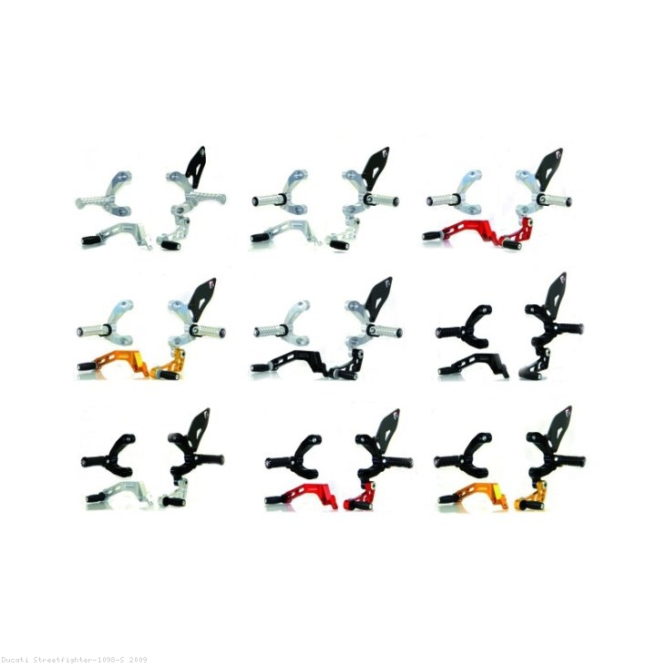 Adjustable Rearsets by Ducabike Ducati / Streetfighter 1098 S / 2009