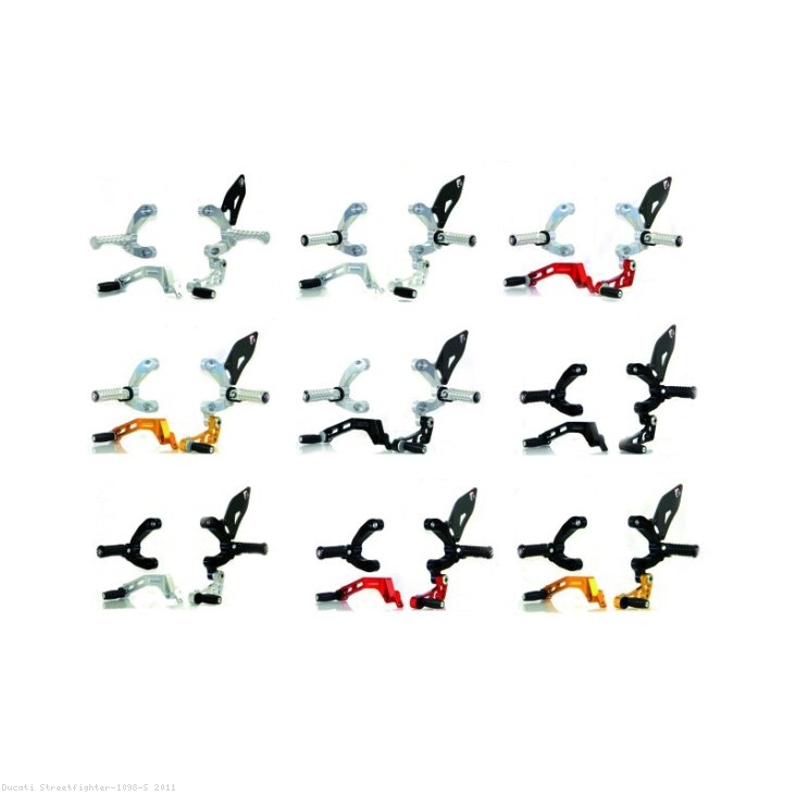 Adjustable Rearsets by Ducabike Ducati / Streetfighter 1098 S / 2011