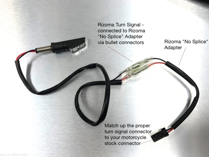 Turn Signal Cable Connector Kit by Rizoma Aprilia / RSV4 R / 2014