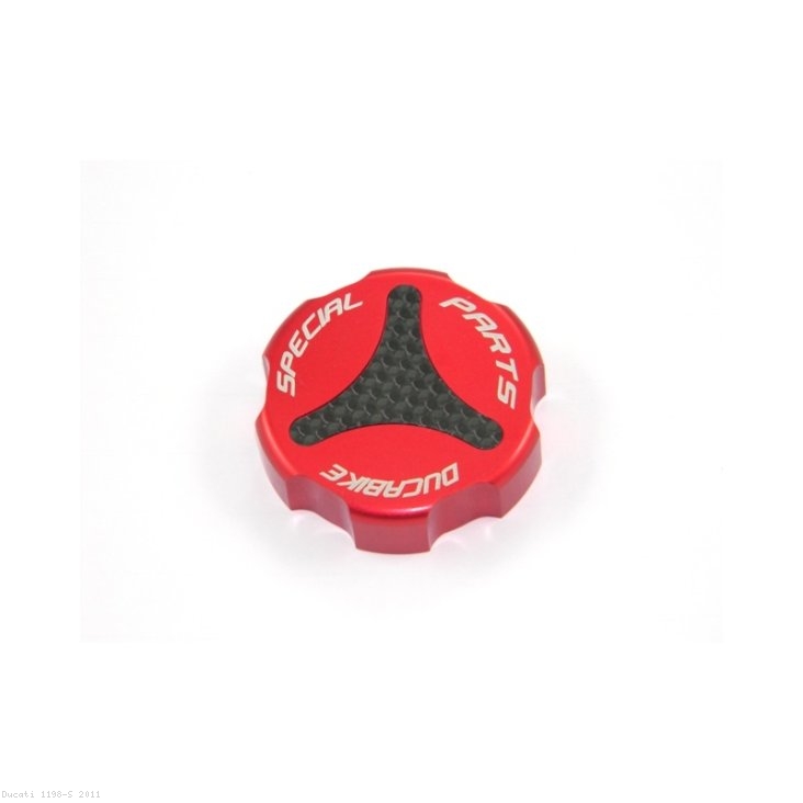 Carbon Inlay Rear Brake Fluid Tank Cap by Ducabike Ducati / 1198 S / 2011