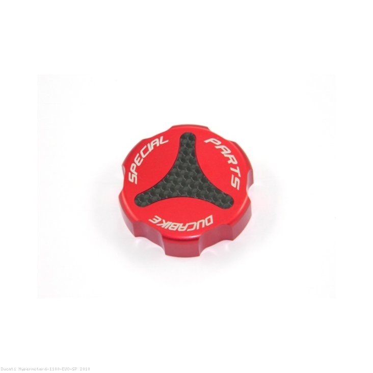 Carbon Inlay Rear Brake Fluid Tank Cap by Ducabike Ducati / Hypermotard 1100 EVO SP / 2010