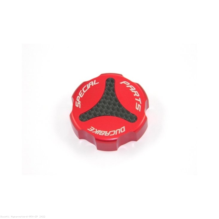 Carbon Inlay Rear Brake Fluid Tank Cap by Ducabike Ducati / Hypermotard 950 SP / 2022
