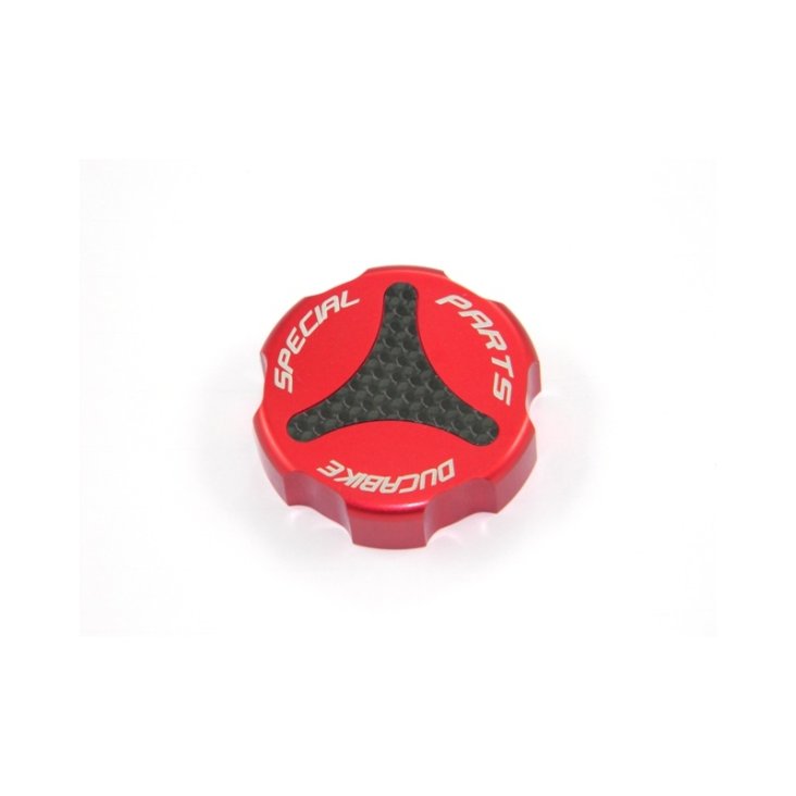 Carbon Inlay Rear Brake Fluid Tank Cap by Ducabike