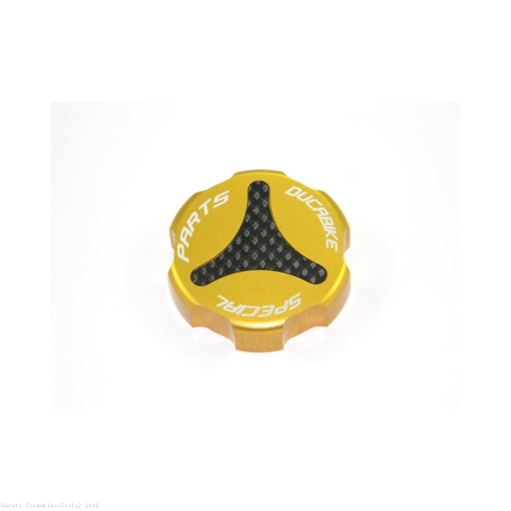 Carbon Inlay Rear Brake Fluid Tank Cap by Ducabike Ducati / Scrambler Sixty2 / 2016