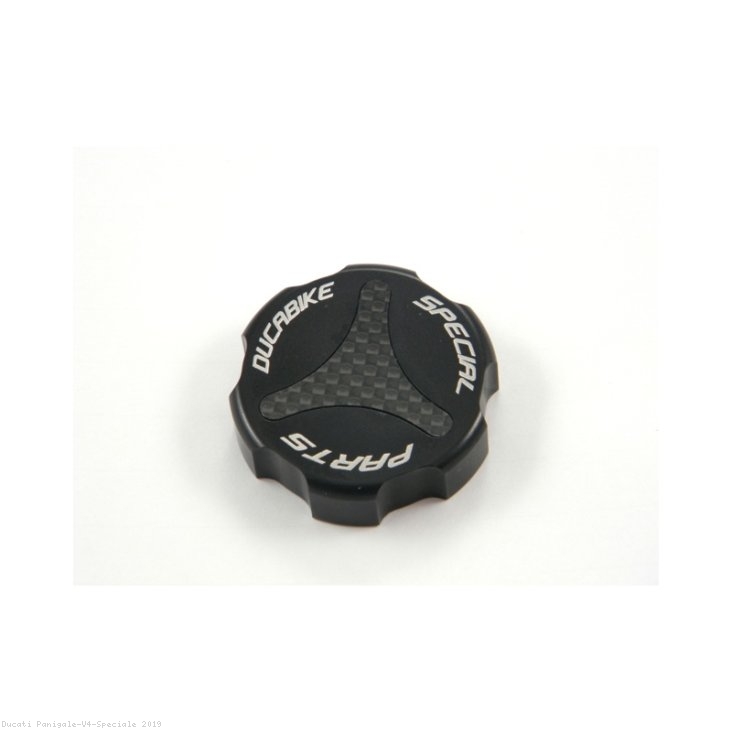 Carbon Inlay Rear Brake Fluid Tank Cap by Ducabike Ducati / Panigale V4 Speciale / 2019
