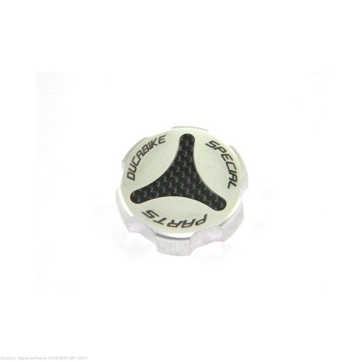 Carbon Inlay Rear Brake Fluid Tank Cap by Ducabike Ducati / Hypermotard 1100 EVO SP / 2010