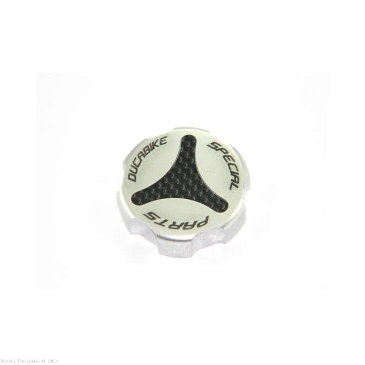 Carbon Inlay Rear Brake Fluid Tank Cap by Ducabike Ducati / Panigale V4 / 2021