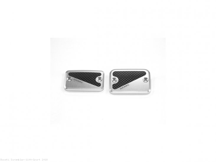Brake and Clutch Fluid Tank Reservoir Caps by Ducabike Ducati / Scrambler 1100 Sport / 2018