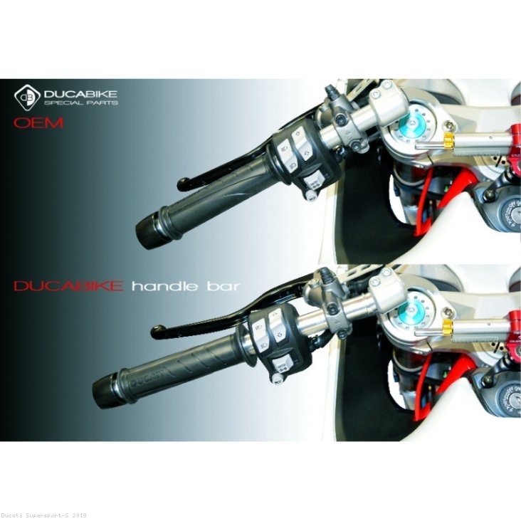 Adjustable Clipon Bar Tube Set by Ducabike Ducati / Supersport S / 2019