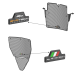 Replacement Radiator Guard T-Shape Badge by Evotech Performance