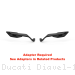 "STEALTH" Naked MAX Winglet Mirror Set by Rizoma Ducati / Diavel 1260 S / 2021