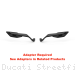"STEALTH" Naked MAX Winglet Mirror Set by Rizoma Ducati / Streetfighter V4 / 2023