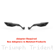 "STEALTH" Naked MAX Winglet Mirror Set by Rizoma Triumph / Trident 660 / 2024