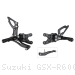 Adjustable Rearsets by Bonamici Suzuki / GSX-R600 / 2016