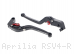 Standard Length Folding Brake And Clutch Lever Set by Evotech Aprilia / RSV4 R / 2011