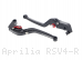 Standard Length Folding Brake And Clutch Lever Set by Evotech Aprilia / RSV4 R / 2013