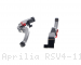 Standard Length Folding Brake And Clutch Lever Set by Evotech Aprilia / RSV4 1100 / 2023