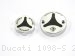 Carbon Inlay Front Brake and Clutch Fluid Tank Cap Set by Ducabike Ducati / 1098 S / 2007