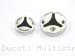 Carbon Inlay Front Brake and Clutch Fluid Tank Cap Set by Ducabike Ducati / Multistrada 1200 / 2015